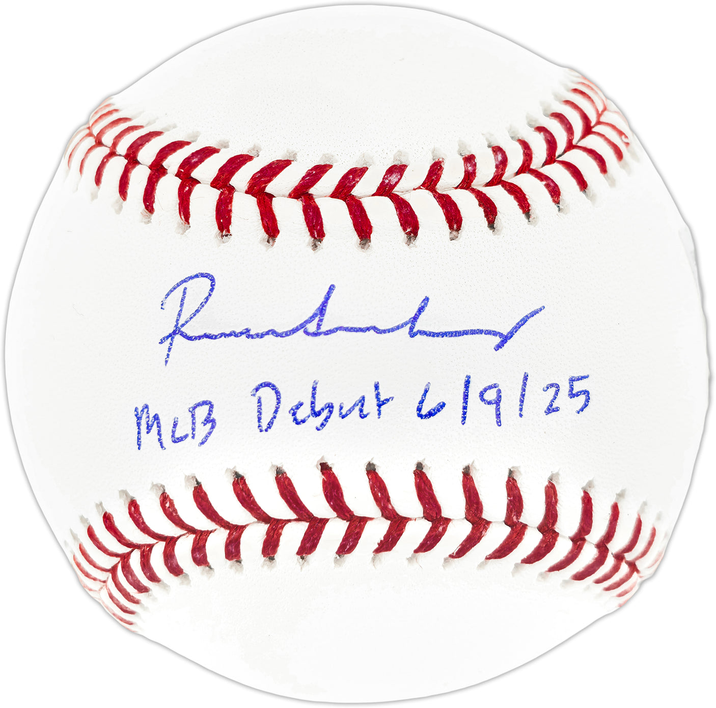 Roman Anthony Autographed Official MLB Baseball Boston Red Sox "MLB Debut 6/9/25" Fanatics & MLB Holo Stock #252788