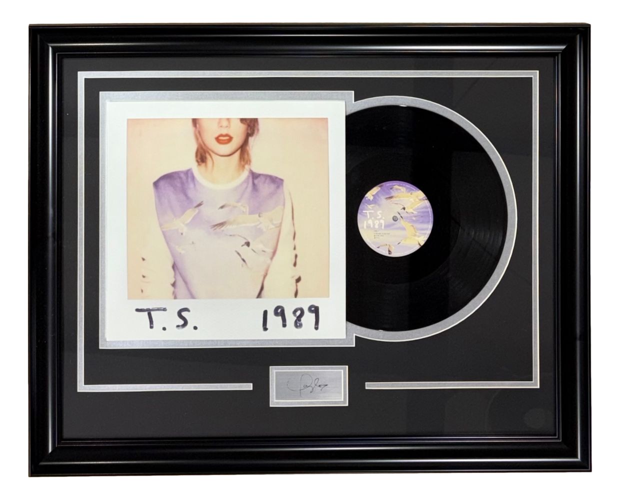 Taylor Swift Framed 1989 Vinyl Record w/ Laser Engraved Signature