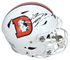 Bo Nix Autographed Denver Broncos White 2023 Alternate Speedflex Authentic Helmet Beckett