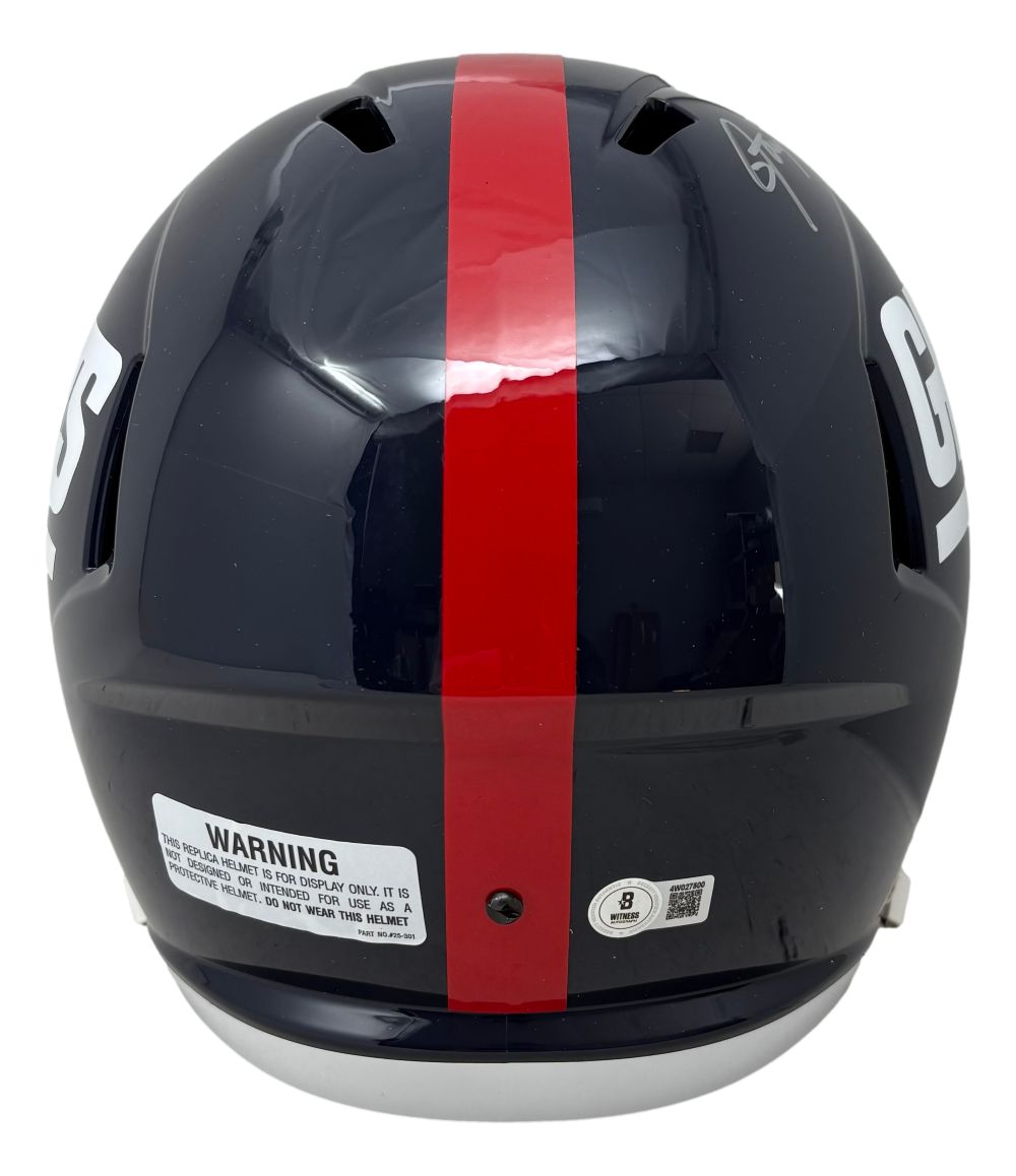 Lawrence Taylor Signed New York Giants FS T/B Speed Replica Helmet BAD MF BAS