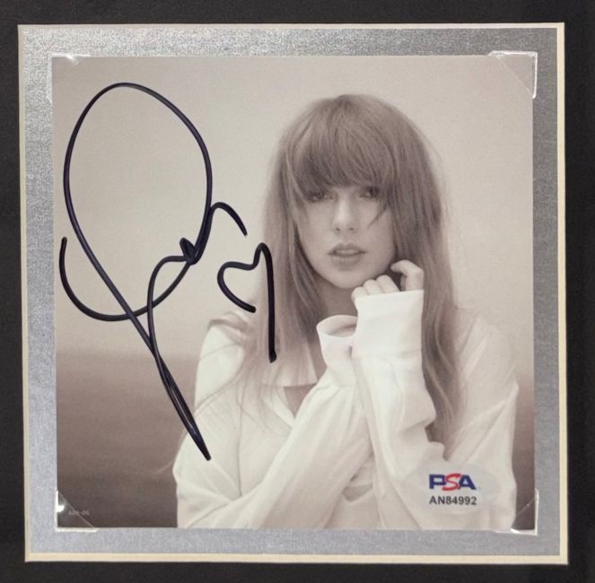 Taylor Swift Framed Swift Eras Tour Shirt 3 w/ Signed Insert PSA/DNA