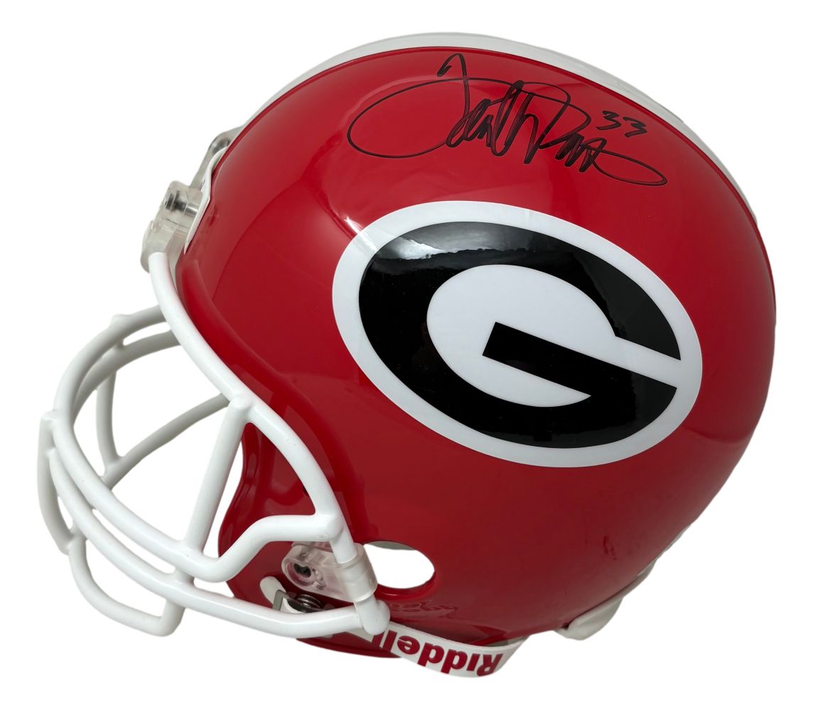 Terrell Davis Signed Georgia Bulldogs Full Size Replica Helmet JSA Hologram