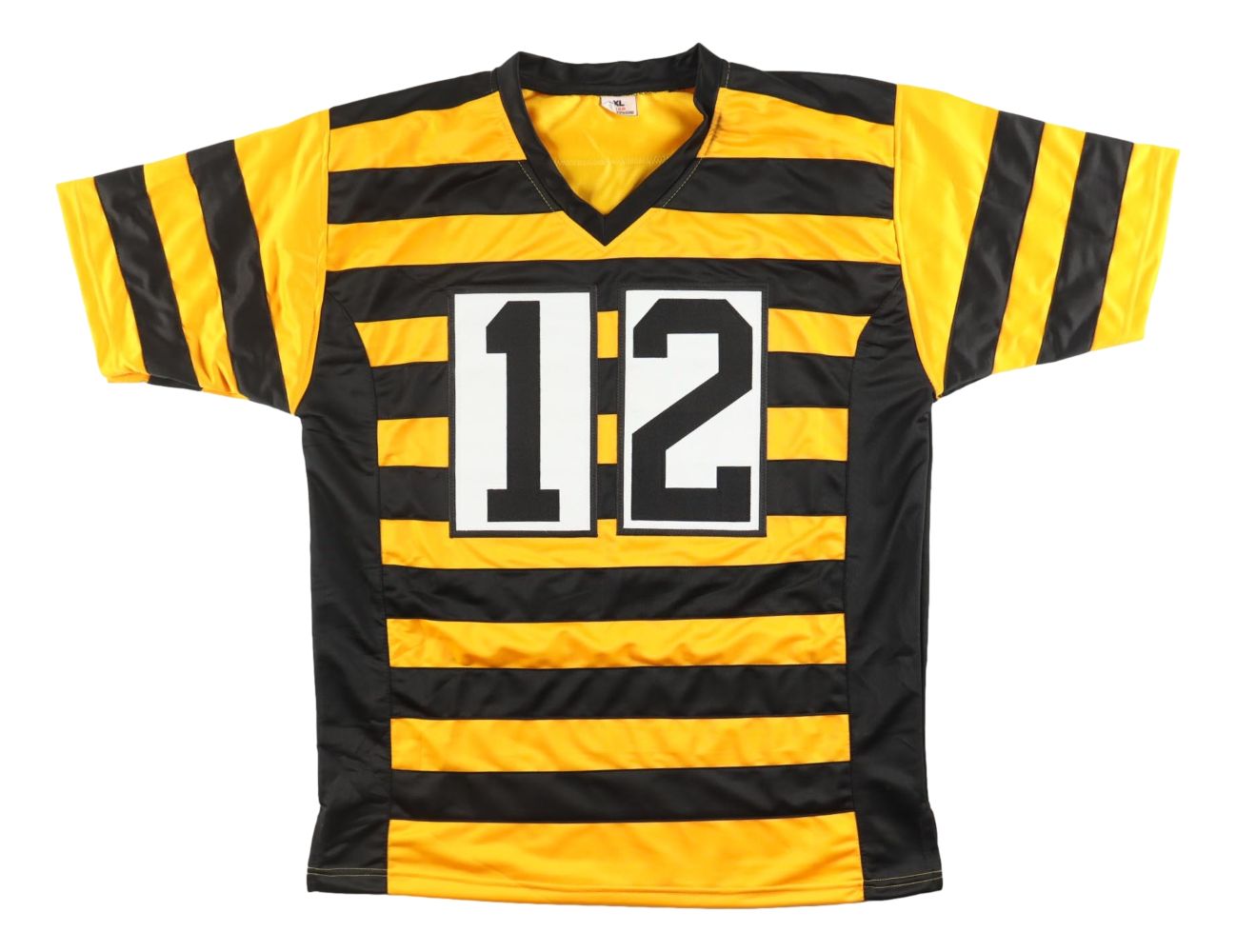Terry Bradshaw Pittsburgh Signed Bumblebee Football Jersey SB XII-XIV MVP BAS