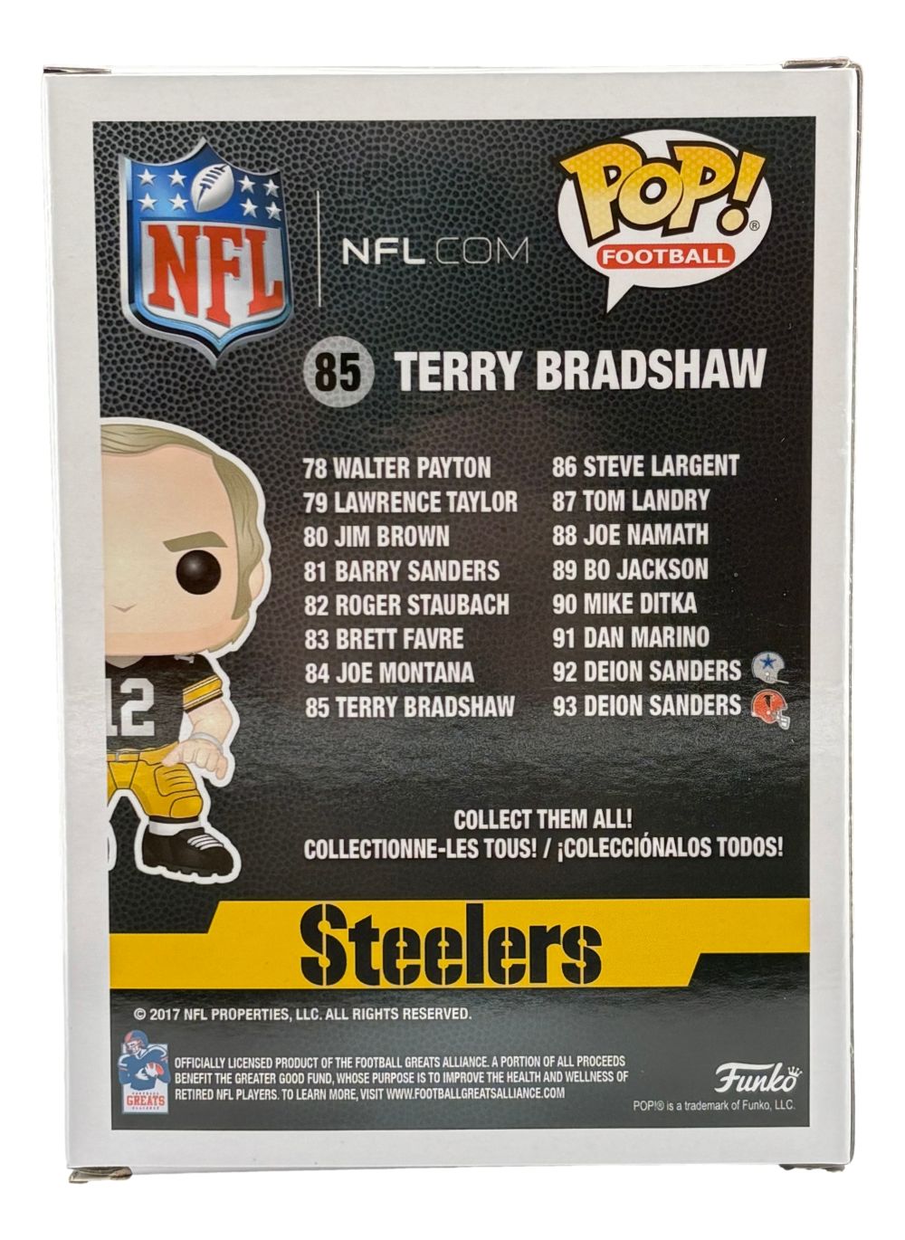 Terry Bradshaw Signed Pittsburgh Steelers Funko Pop #85 BAS