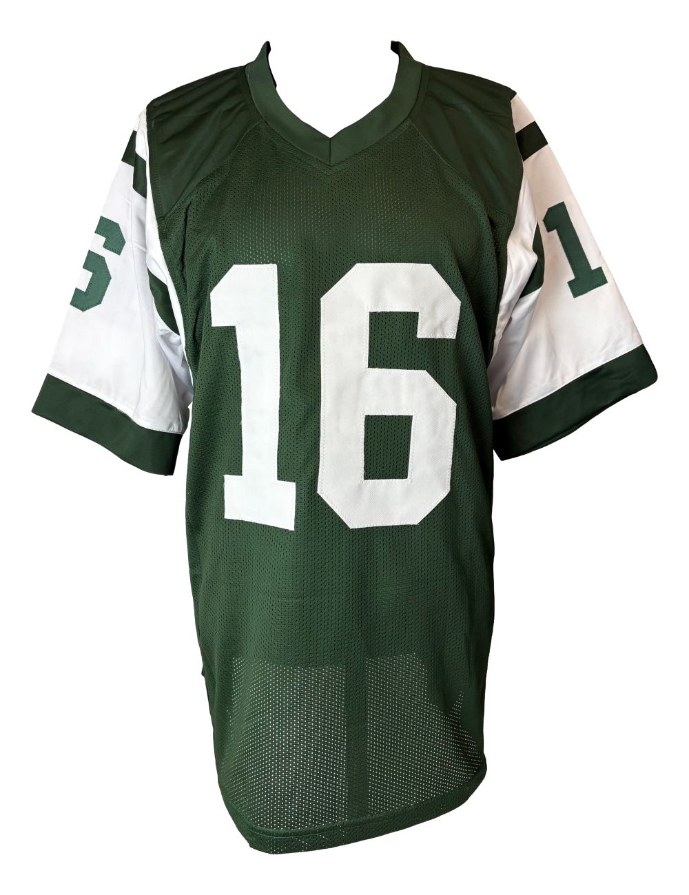 Vinny Testaverde New York Signed Green Football Jersey JSA