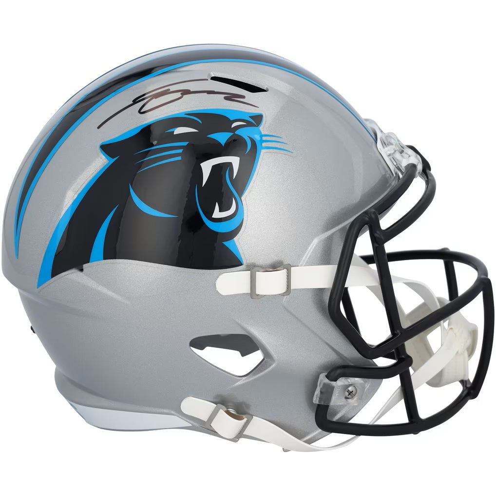 Tetairoa McMillan Signed Carolina Panthers Full Size Replica Helmet Fanatics