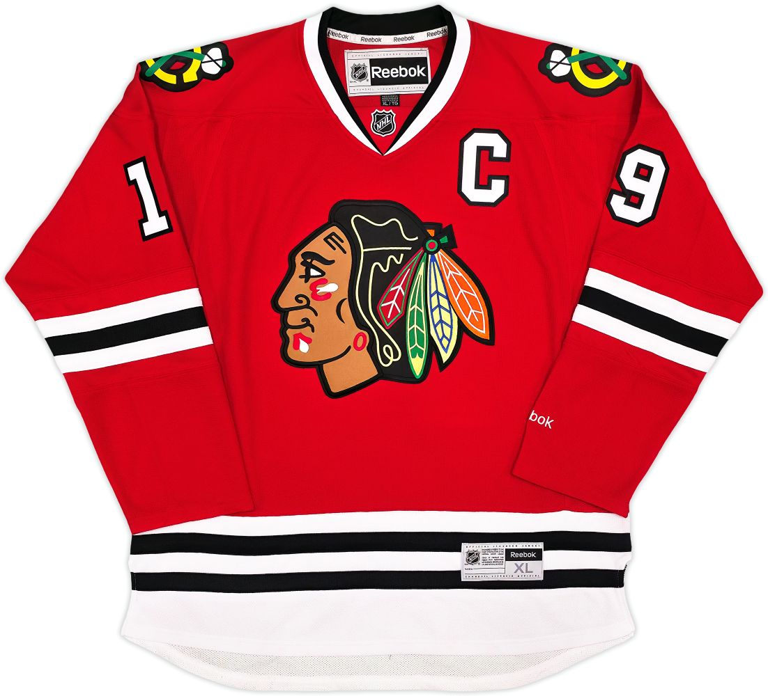 Jonathan Toews Signed Chicago Blackhawks Reebok Premier Hockey Jersey BAS