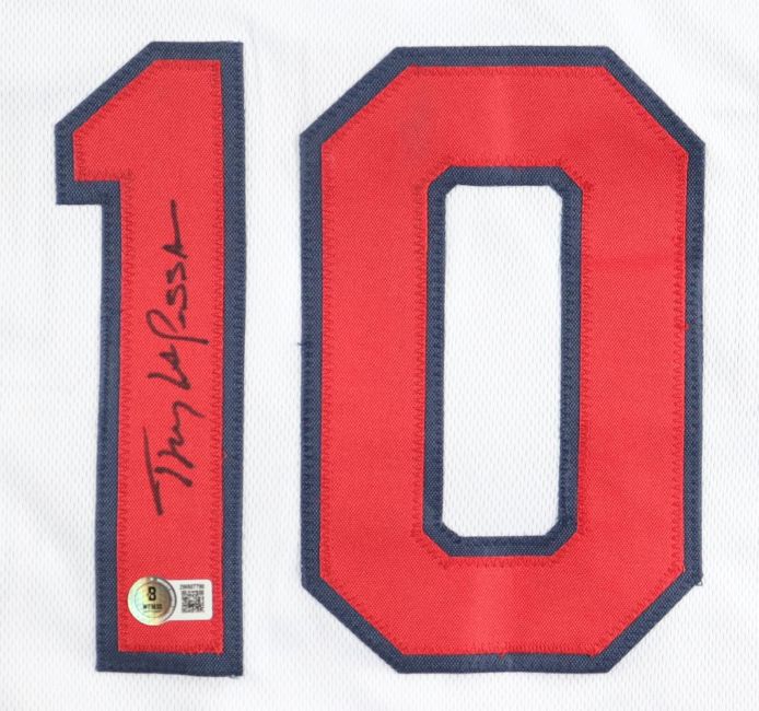 Tony La Russa St. Louis Signed White Baseball Jersey BAS