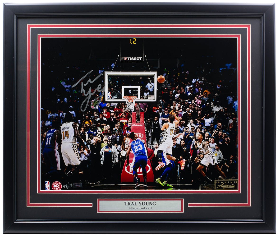 Trae Young Signed Framed Hawks 16x20 Basketball Game Winner Photo LE Panini - Sports Integrity