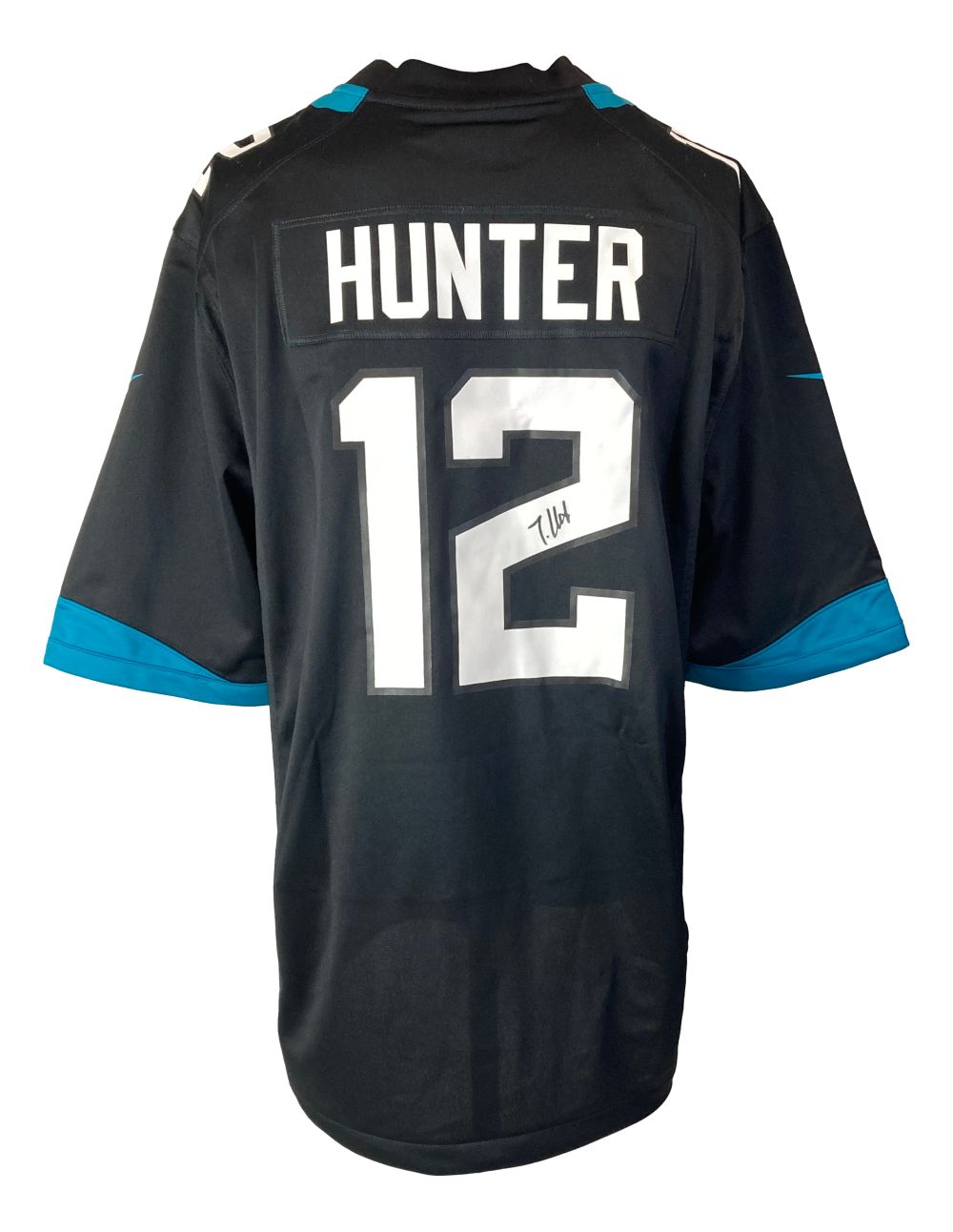 Travis Hunter Signed Jacksonville Jaguars Black Nike Game Replica Jersey BAS
