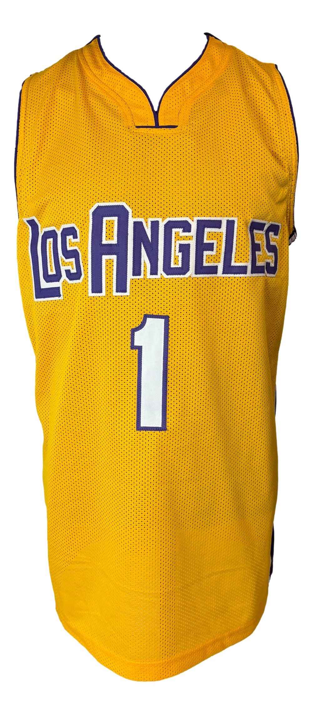 Trevor Ariza Los Angeles Signed Yellow #1 Basketball Jersey UDA Hologram