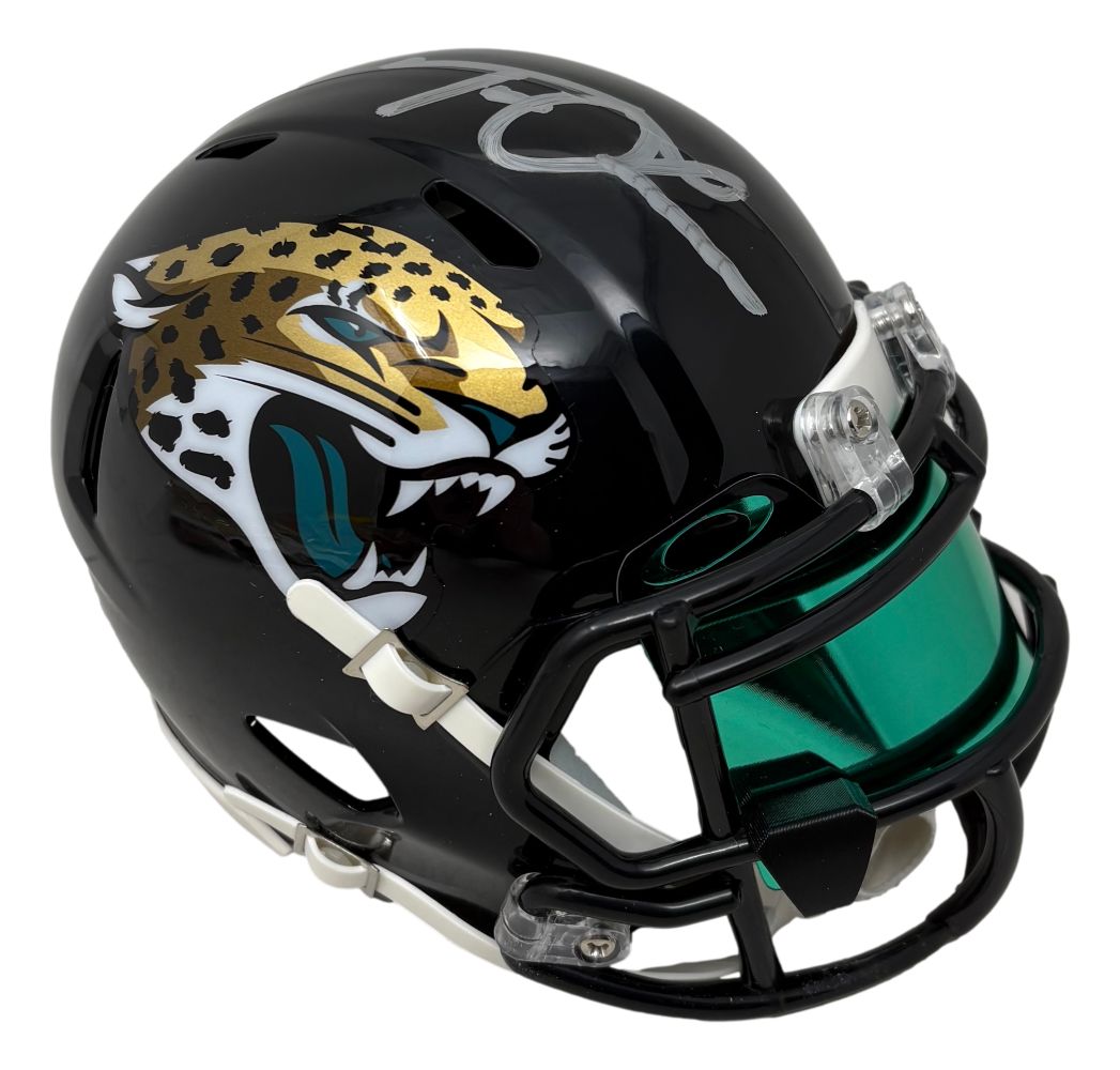 Trevor Lawrence Signed Jacksonville Jaguars Mini Speed Helmet w/ Visor Fanatics