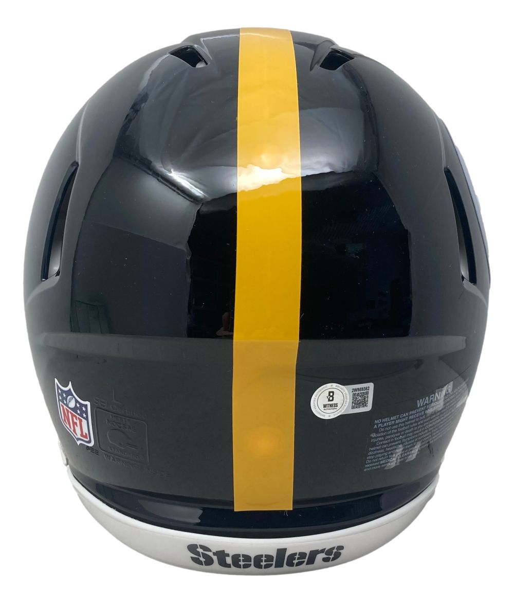 Troy Polamalu Signed Pittsburgh Steelers Full Size Speed Authentic Helmet BAS