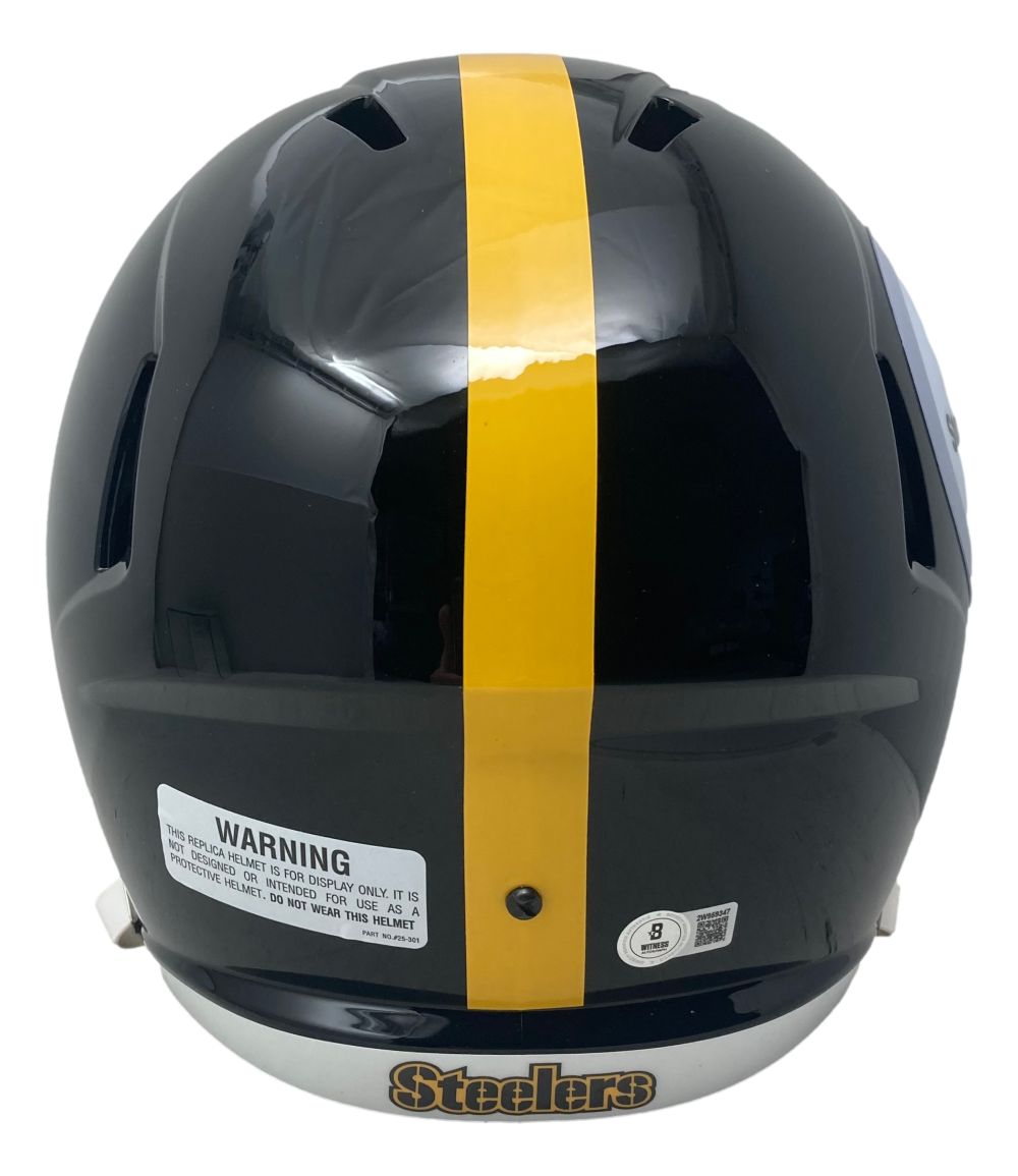 Troy Polamalu Signed Pittsburgh Steelers Full Size Speed Replica Helmet BAS ITP