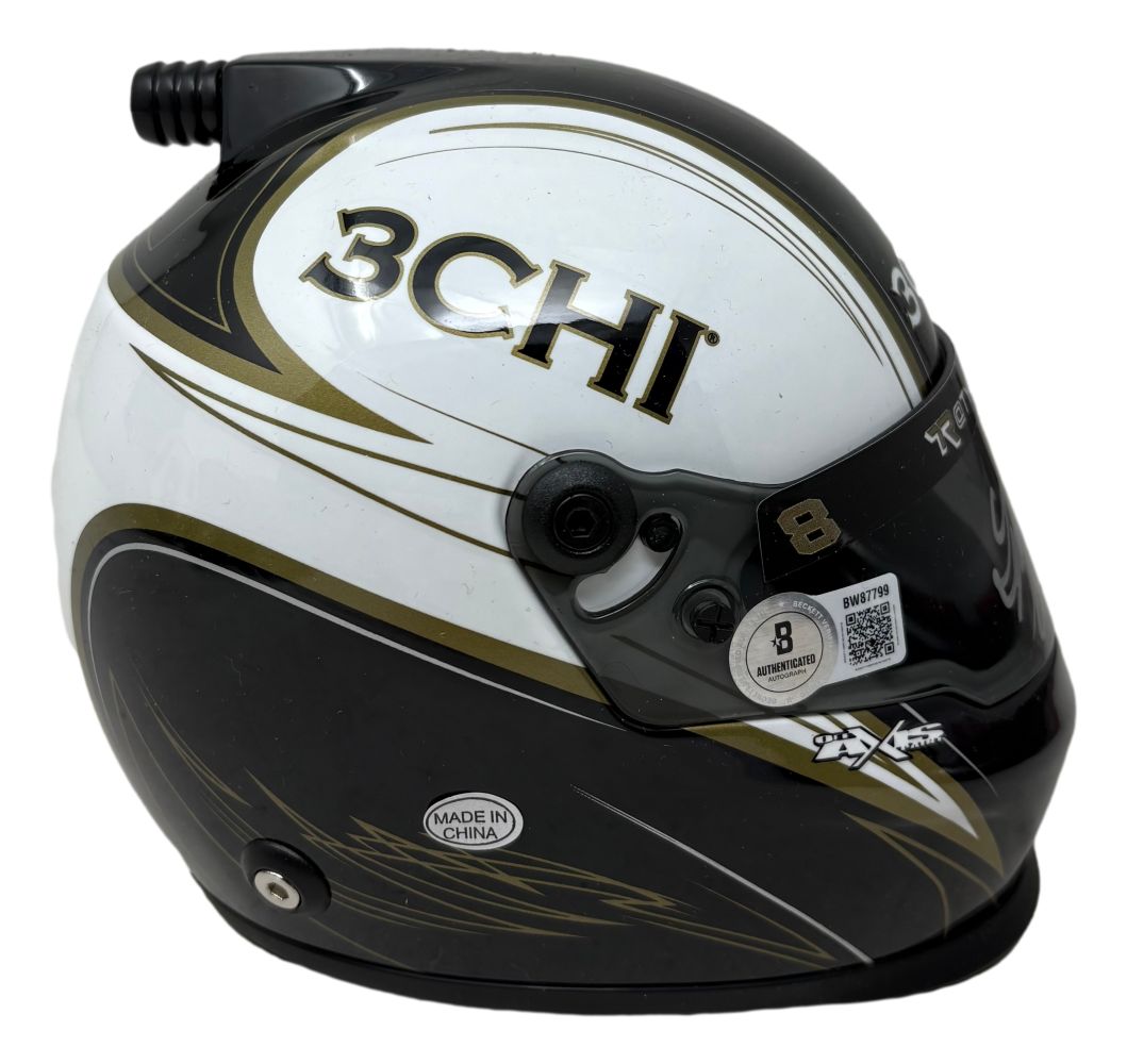 Tyler Reddick Signed NASCAR 3CHI Mini Racing Helmet BAS