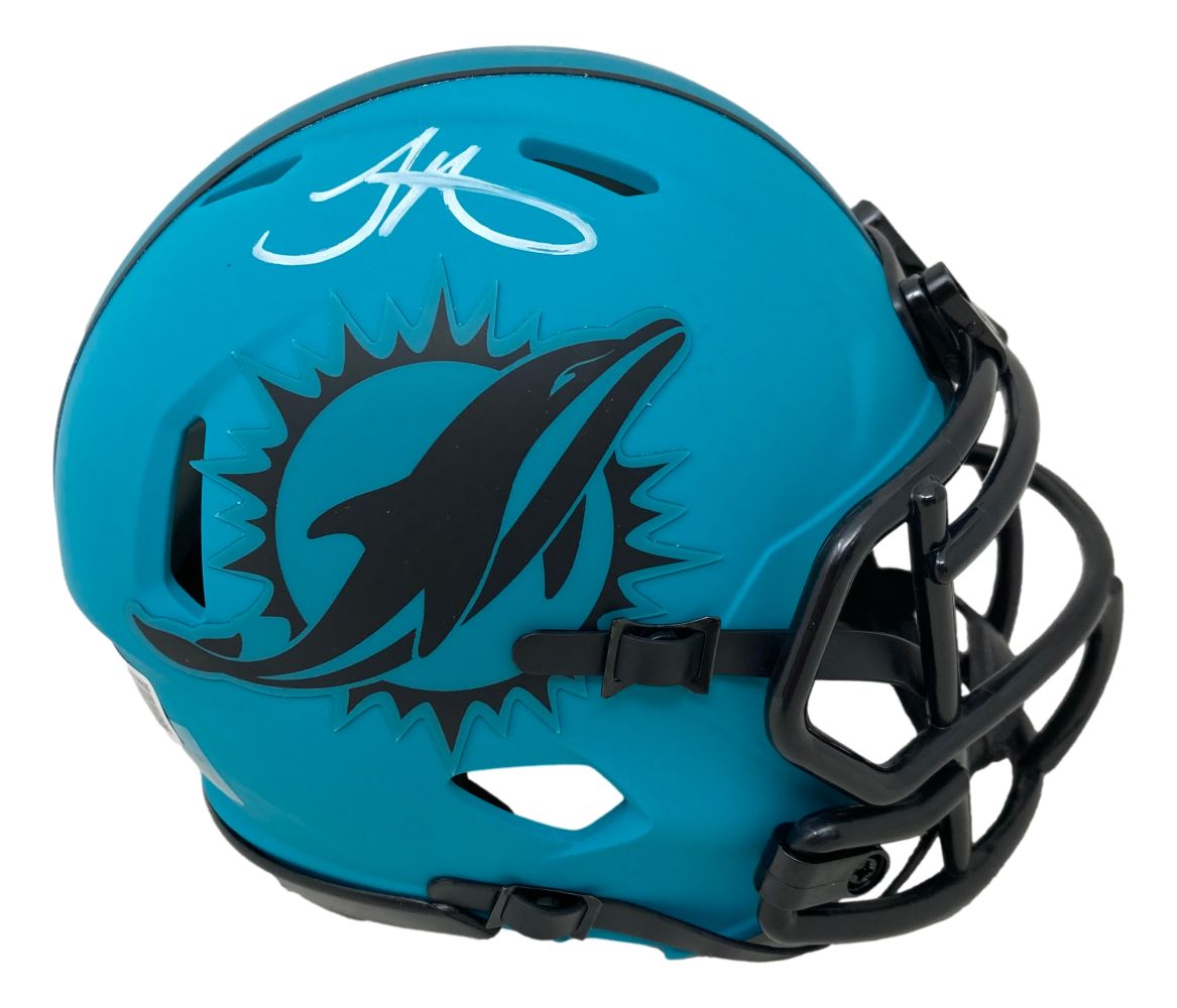 Tyreek Hill Signed Miami Dolphins Rave Mini Speed Helmet BAS