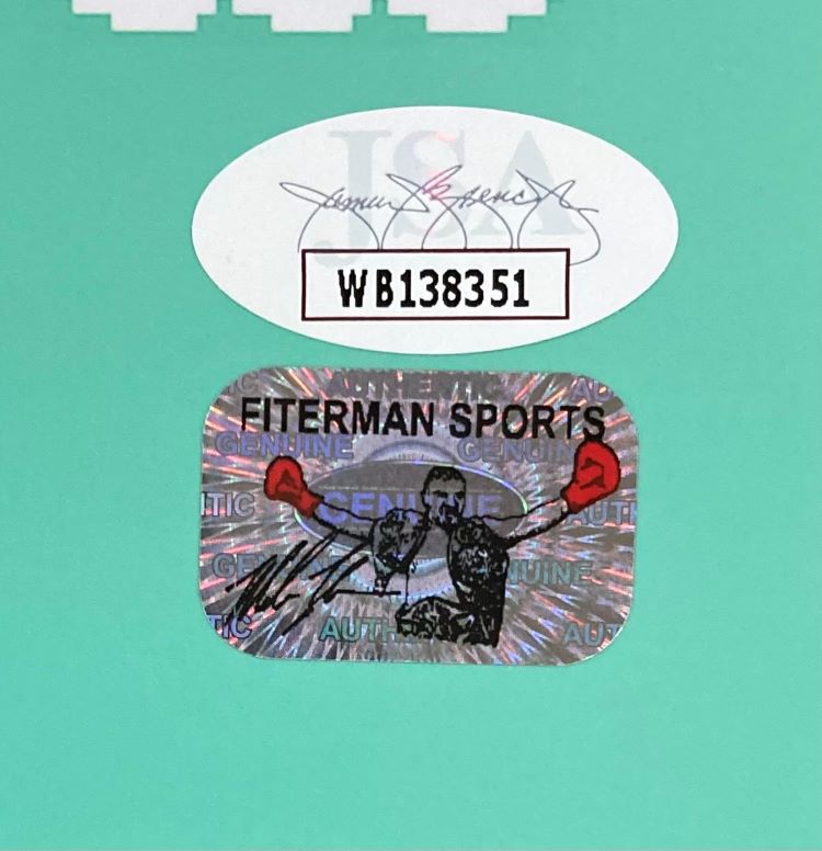 Mike Tyson Signed 8x10 Boxing Punch Out Photo JSA ITP