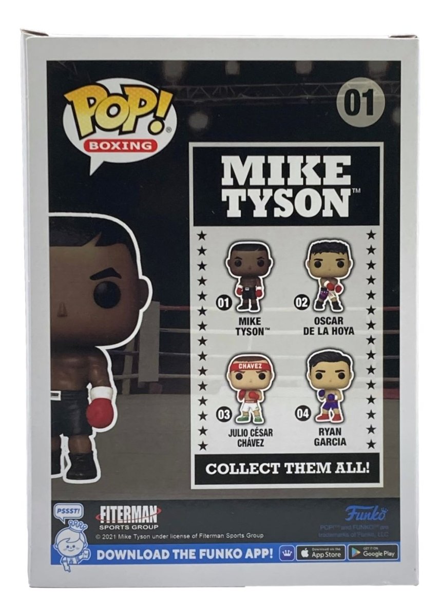 Mike Tyson Signed In Red Boxing Funko Pop #01 JSA ITP - Sports Integrity