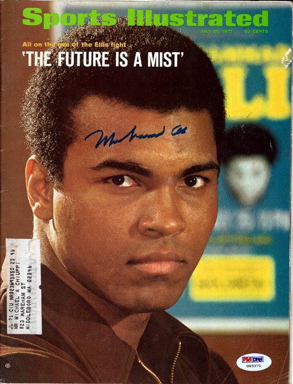 Muhammad Ali Autographed Sports Illustrated Magazine PSA/DNA #U03370