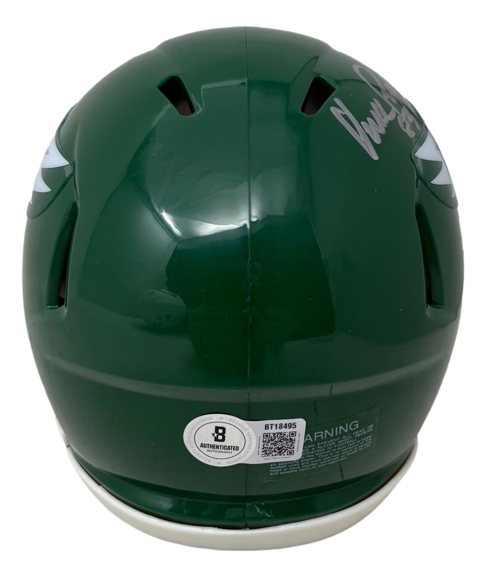 Vince Papale Signed Philadelphia Eagles Mini Speed Helmet BAS