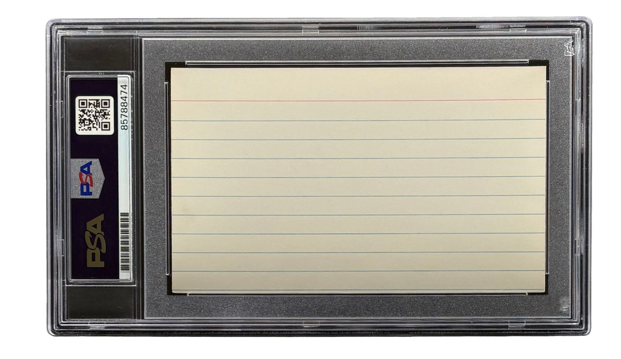 Waite Hoyt New York Yankees Signed Index Card PSA/DNA