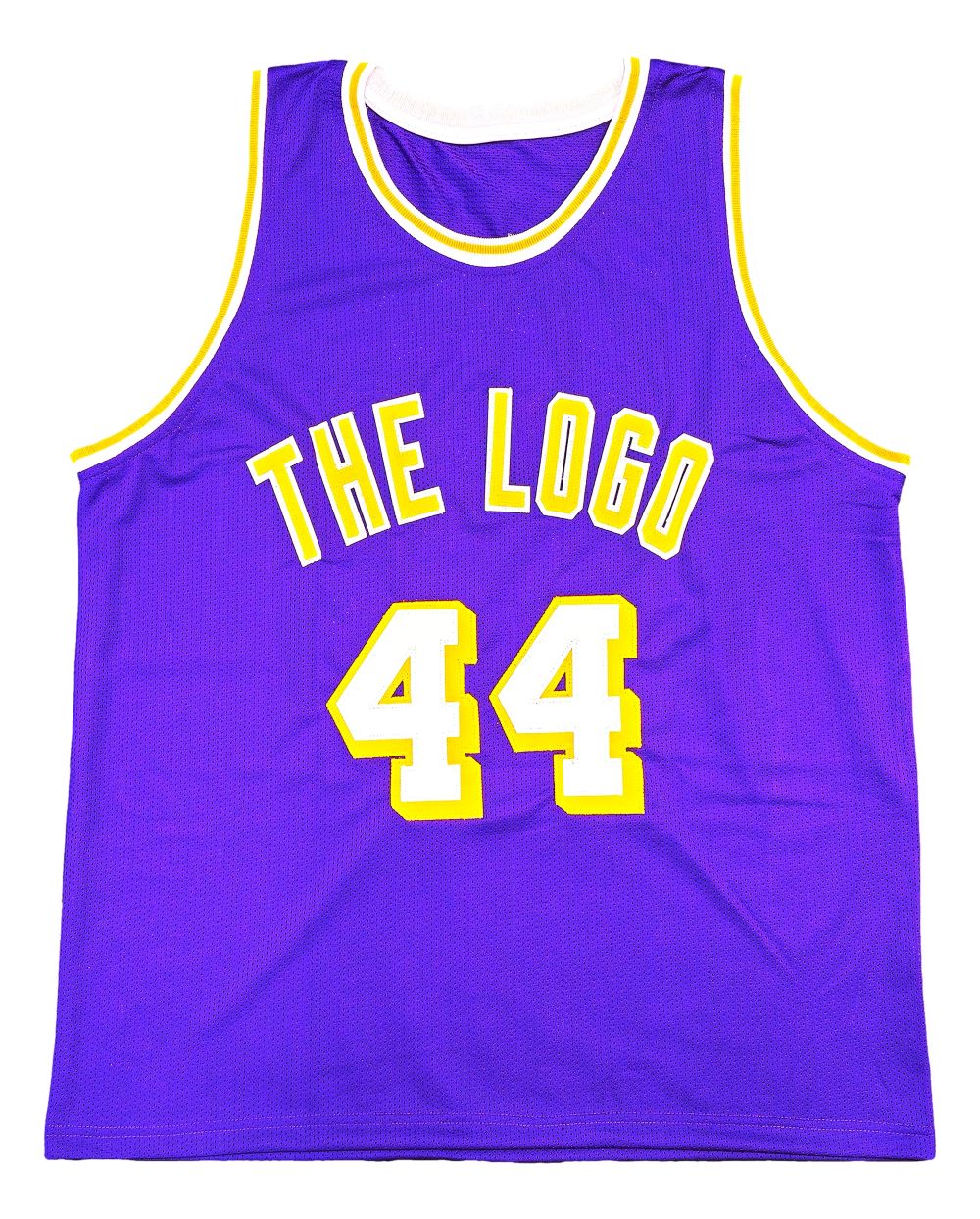 Jerry West Los Angeles Signed Purple Basketball Jersey JSA
