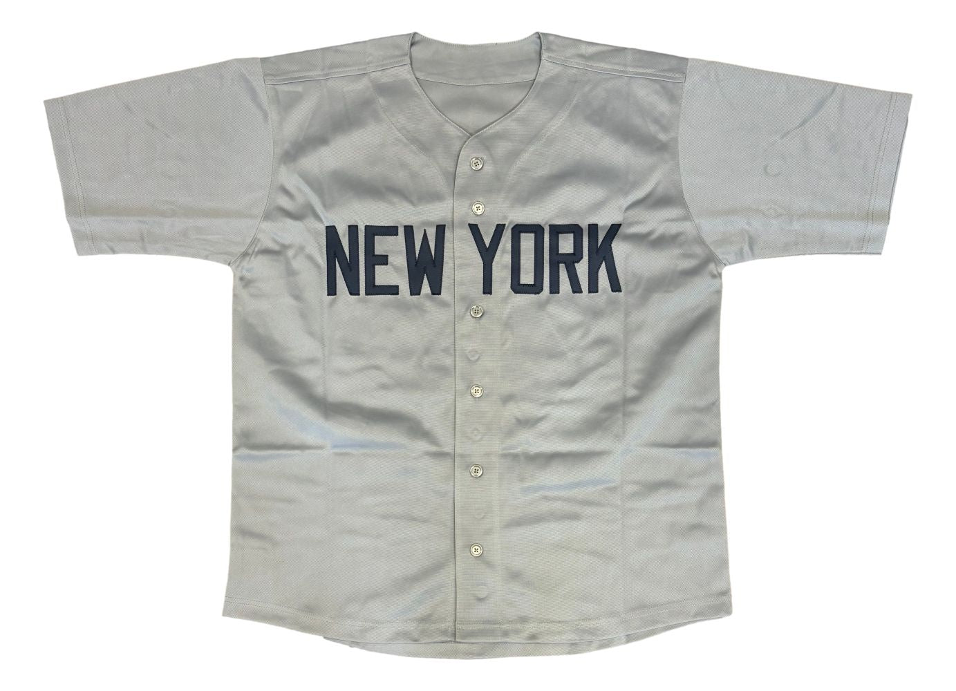 Whitey Ford New York Signed Gray Baseball Jersey HOF 74 Inscribed Tristar