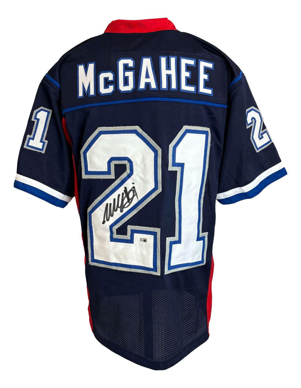 Willis McGahee Buffalo Signed Navy Blue Football Jersey Sports Integrity