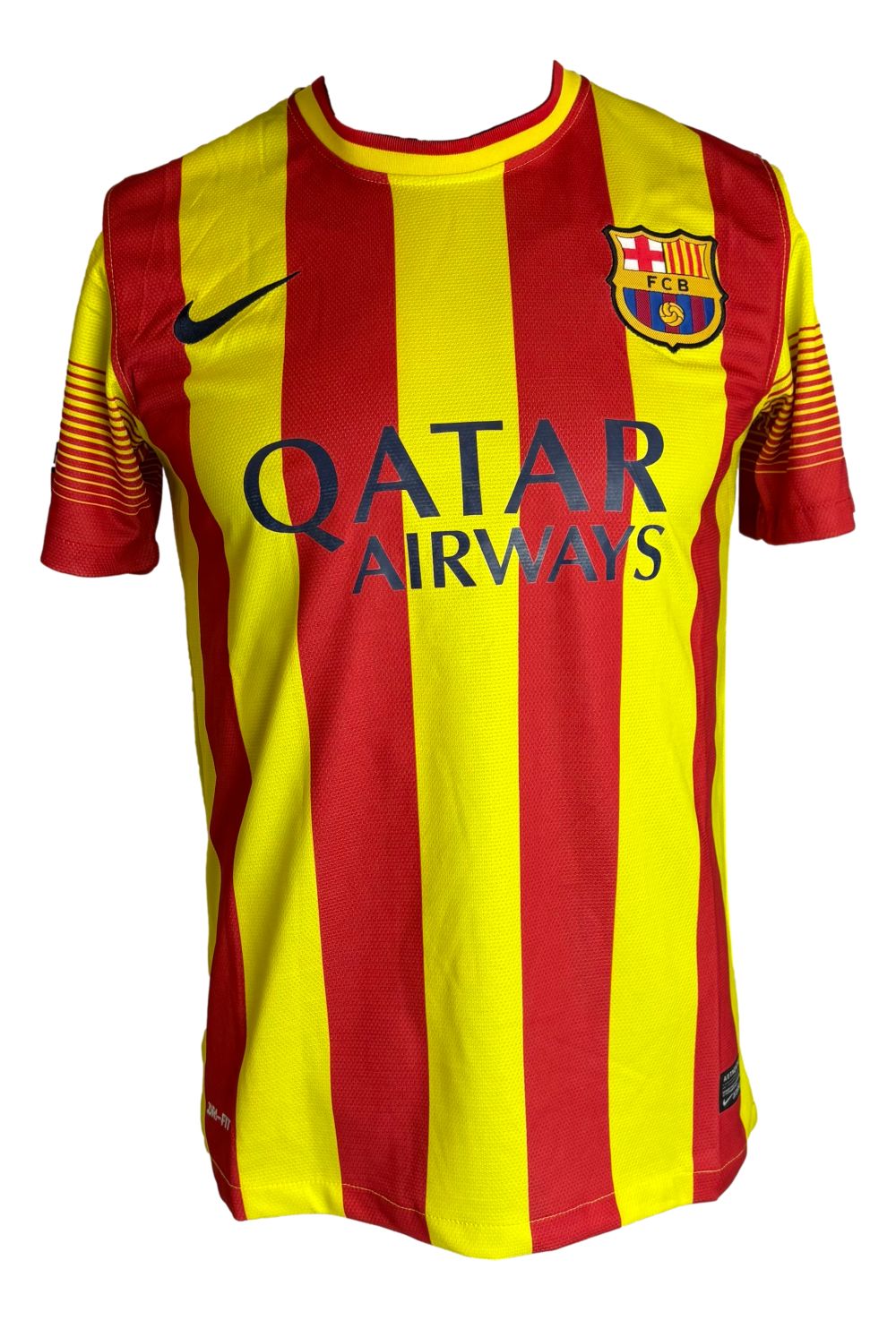 Xavi Signed Barcelona 2013/14 Nike Soccer Jersey BAS