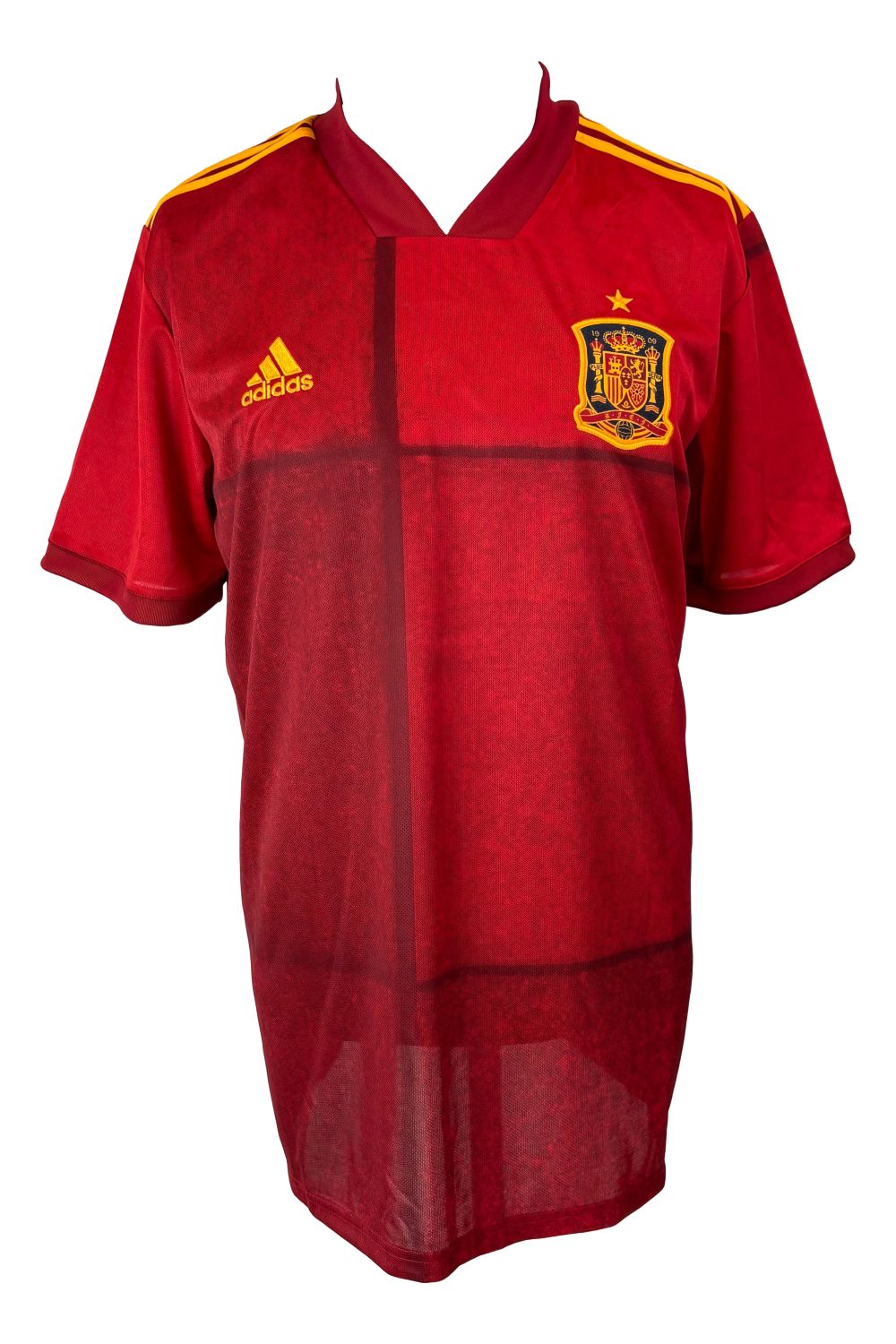 Xavi Signed Spain Adidas Soccer Jersey BAS