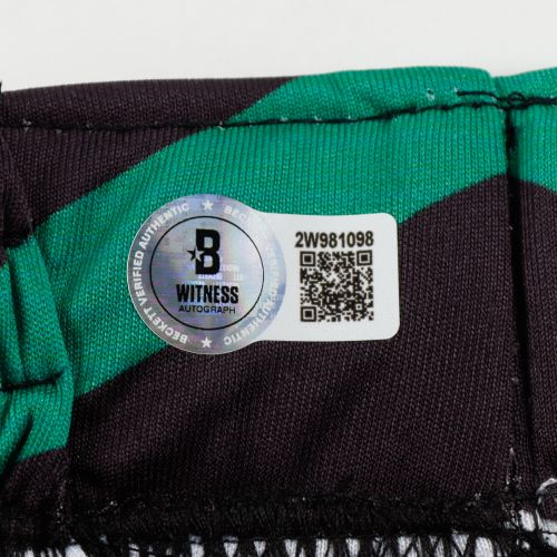 Yair Rodriguez Signed Custom Green MMA Fight Trunks BAS