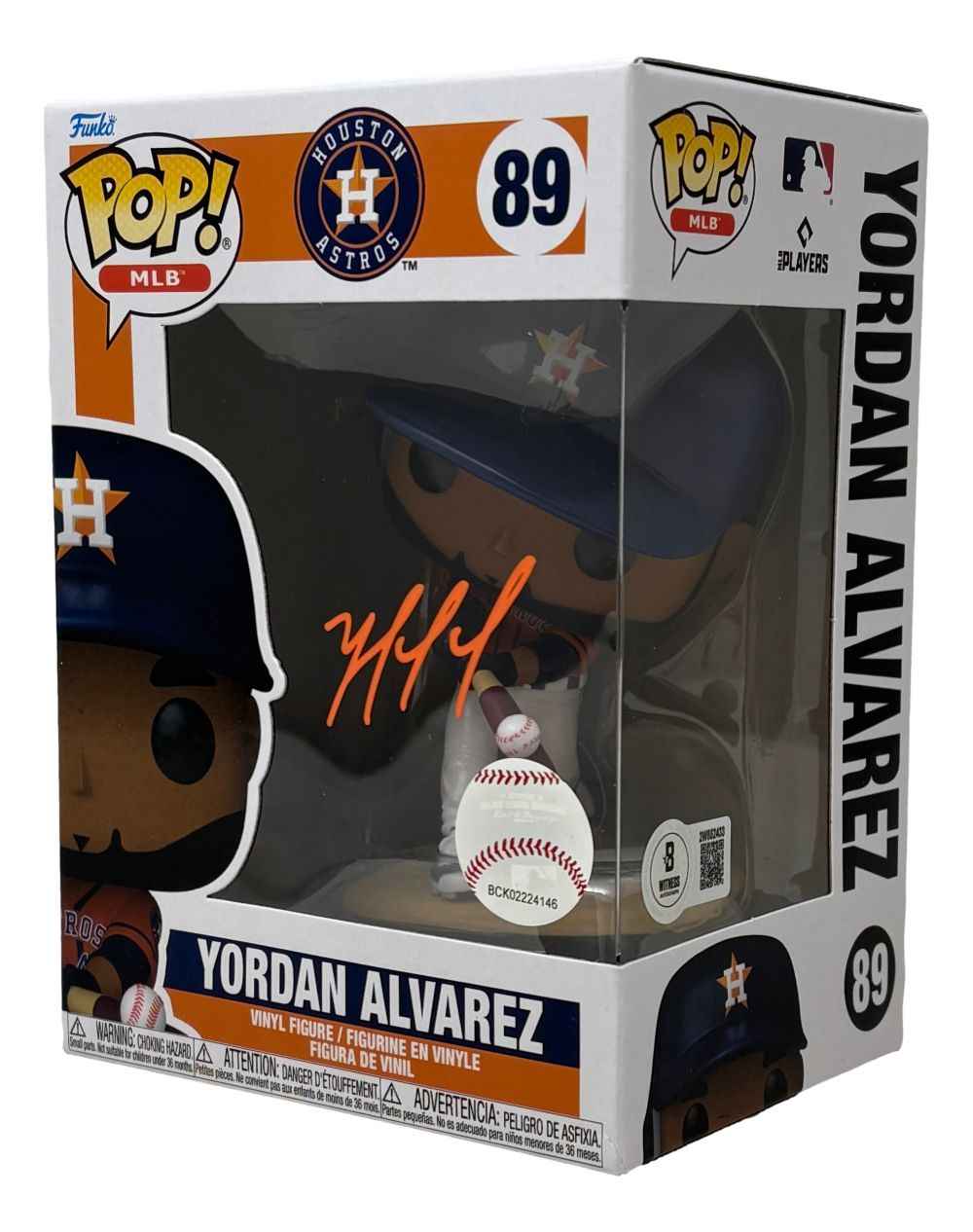 Yordan Alvarez Signed Houston Astros Funko Pop #89 BAS