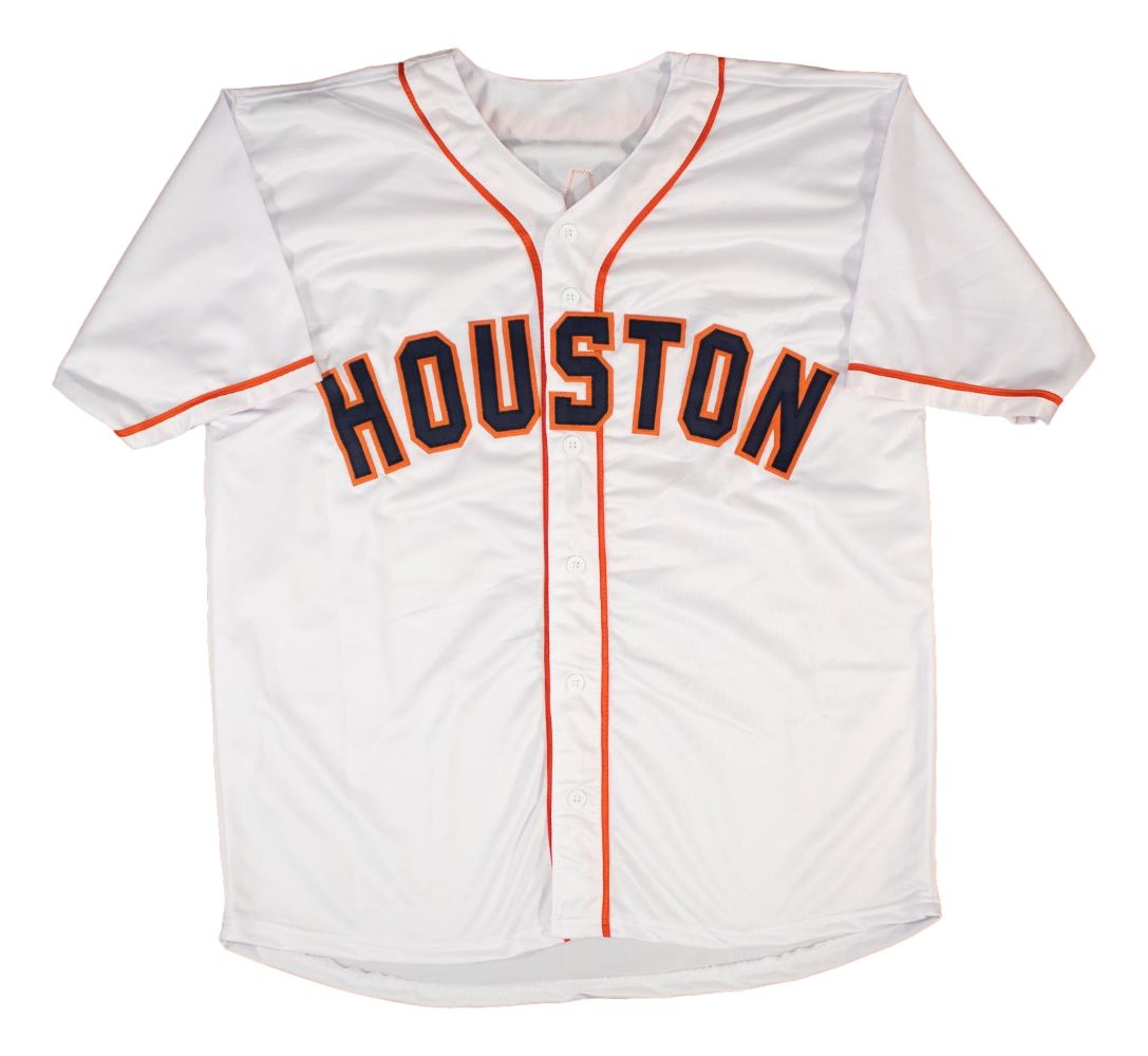 Yordan Alvarez Houston Signed White Baseball Jersey 2019 AL ROY BAS