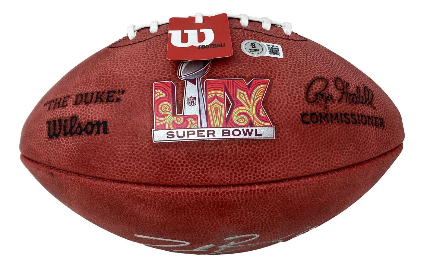 Zack Baun Philadelphia Eagles Signed Wilson NFL Super Bowl 59 Duke Football BAS