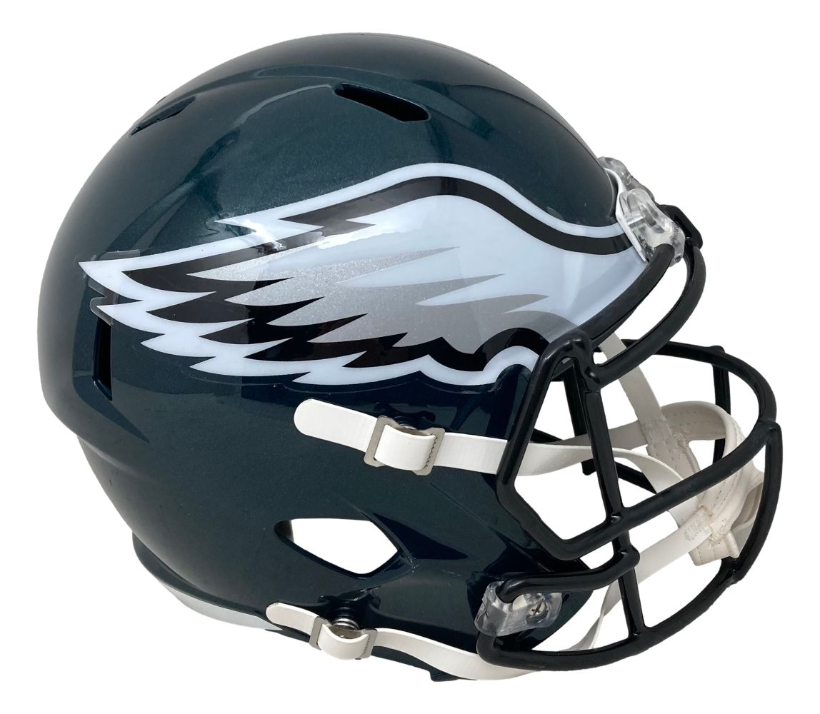 Zack Baun Signed Philadelphia Eagles FS Super Bowl 59 Speed Replica Helmet BAS