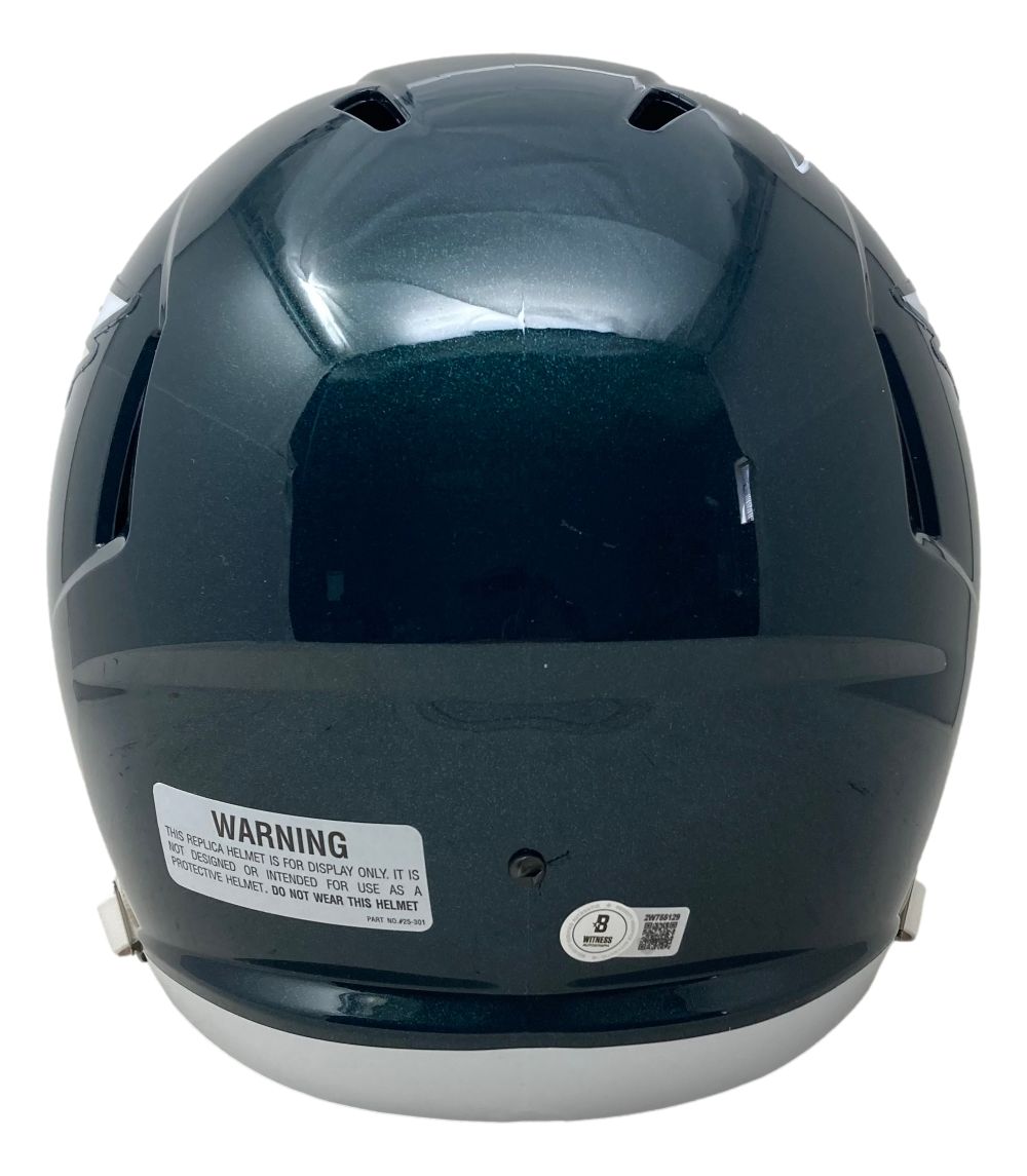 Zack Baun Signed Philadelphia Eagles Full Size Speed Replica Helmet BAS
