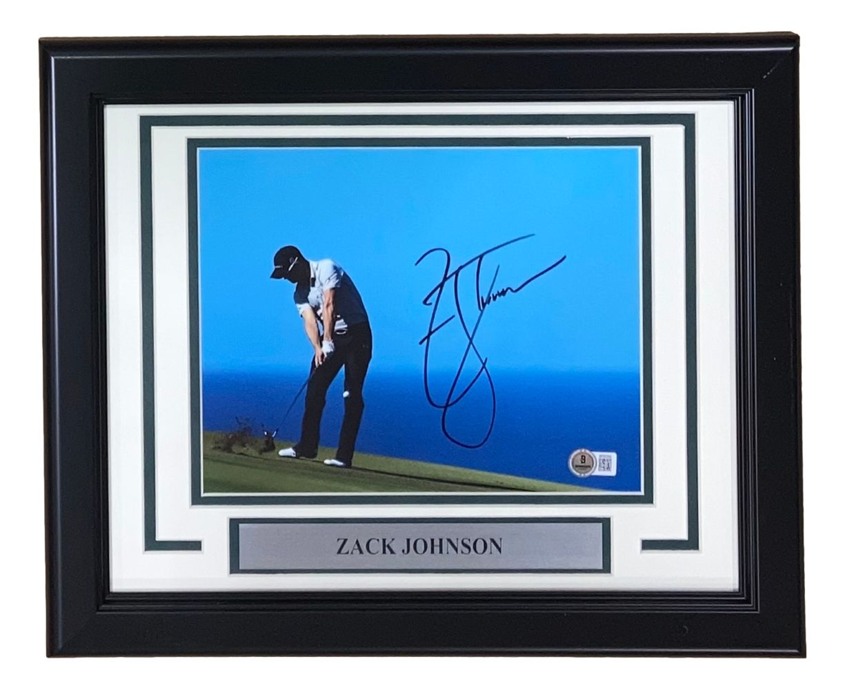 Zack Johnson Signed Framed 8x10 PGA Golf Photo BAS