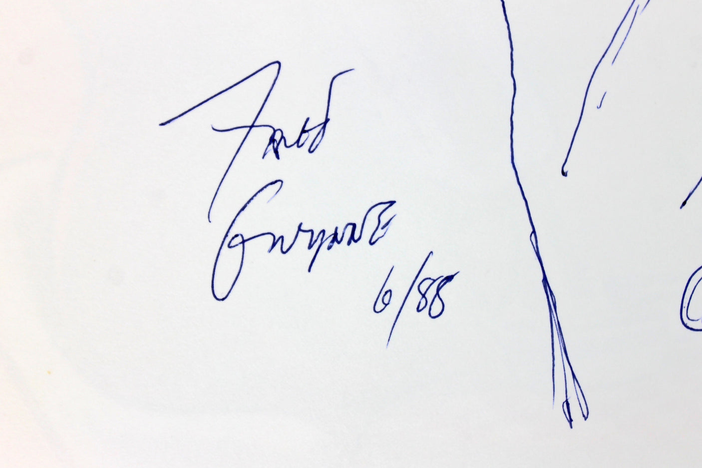 Fred Gwynne Signed A Chocolate Moose For Dinner Book & Sketch BAS #A03160