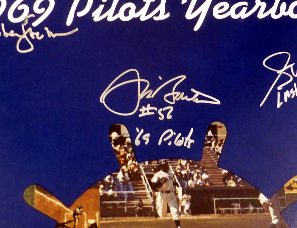 1969 Inaugural Season Seattle Pilots Autographed 16x20 Photo With 15 Total Signatures Including Jim Bouton #/69 PSA/DNA Stock #1015 - PristineMarketplace