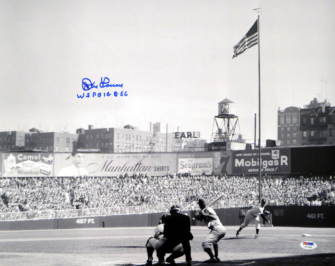 Don Larsen Autographed 16x20 Photo New York Yankees "WSPG 10-8-56" PSA/DNA Stock #16853 - PristineMarketplace