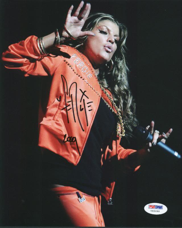 Fergie Black Eyed Peas Signed Authentic 8X10 Photo Autographed PSA/DNA #U65690