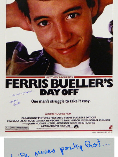 Ferris Bueller Signed Memorabilia