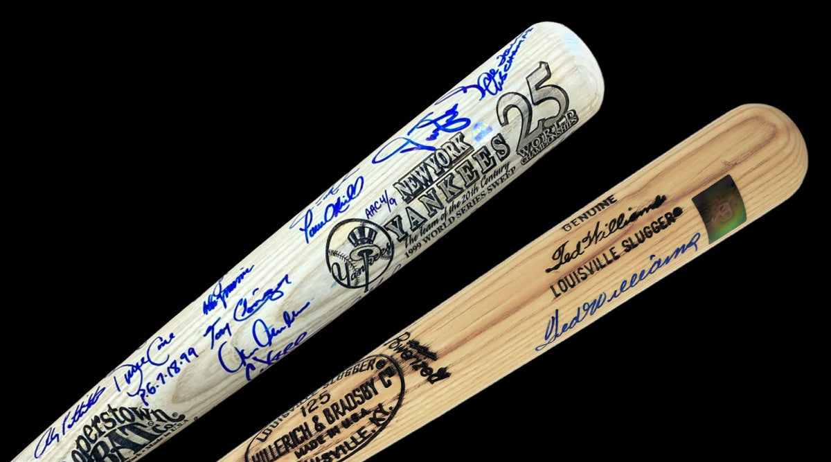 Autographed Baseball Bats