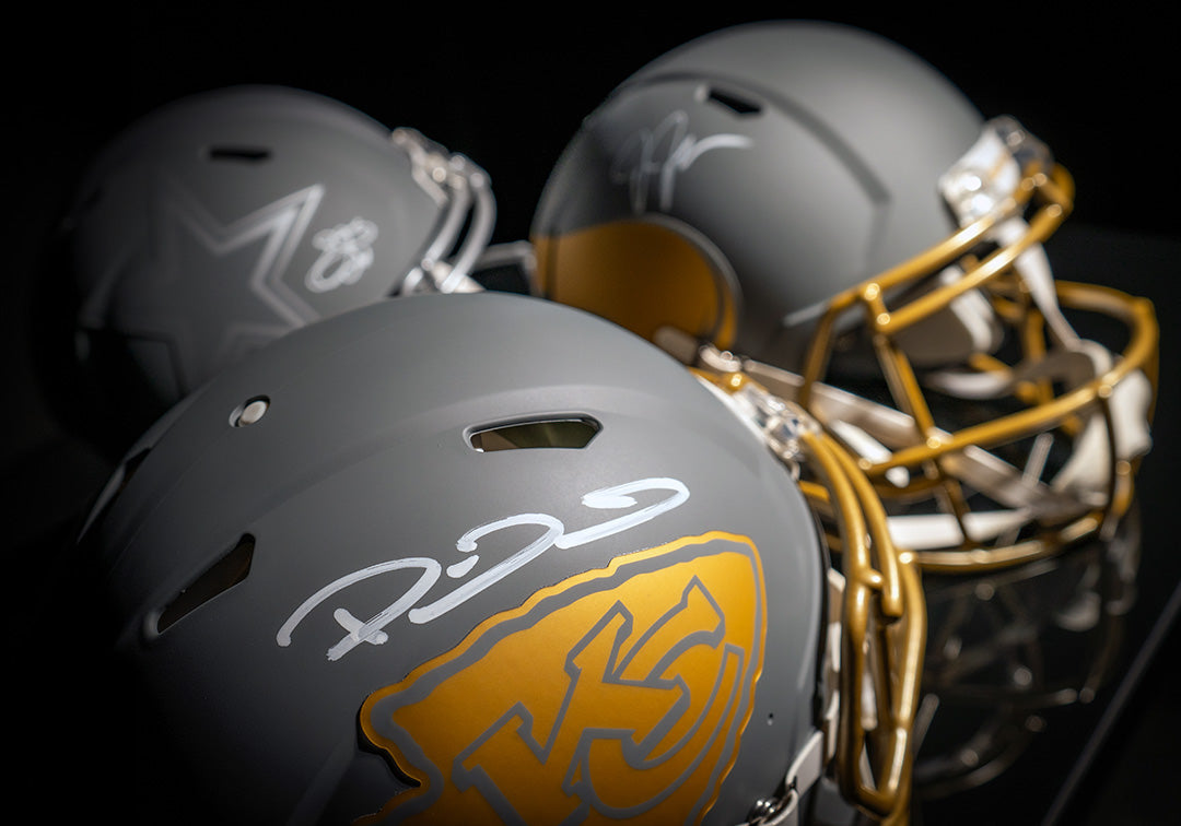 Autographed Slate Football Helmets Memorabilia