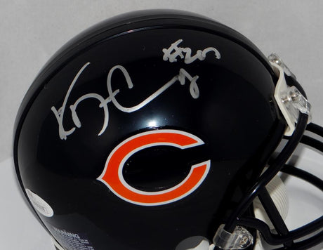 Ka'Deem Carey Autographed Chicago Bears Mini Helmet- JSA Witnessed Auth
