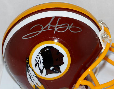 Clinton Portis Autographed Washington Redskins Mini Helmet- JSA Witnessed Auth Image 2