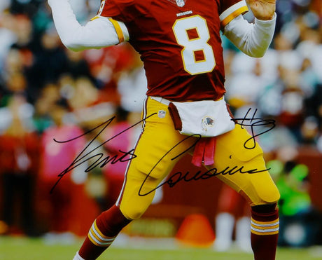 Kirk Cousins Autographed Washington Redskins 16x20 Passing PF Photo- JSA W Auth