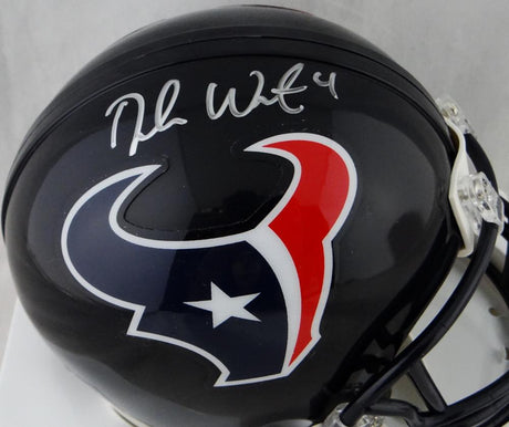 Deshaun Watson Autographed Houston Texans Mini Helmet- JSA W Auth *Silver Image 2