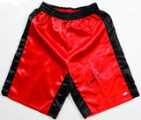 Randy Couture Autographed Red Custom UFC Trunks - Beckett Auth *Black