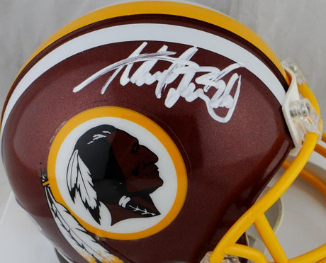 Adrian Peterson Autographed Washington Redskins Mini Helmet - Beckett Auth *White